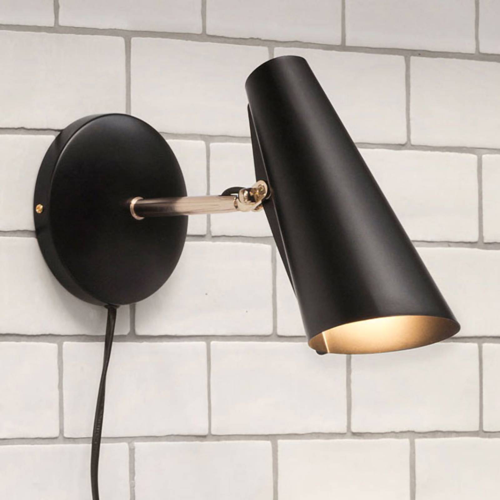 Northern Birdy Wandlampe 31,5cm schwarz/stahl Northern Birdy Wandlampe 31,5cm schwarz/stahl von Northern