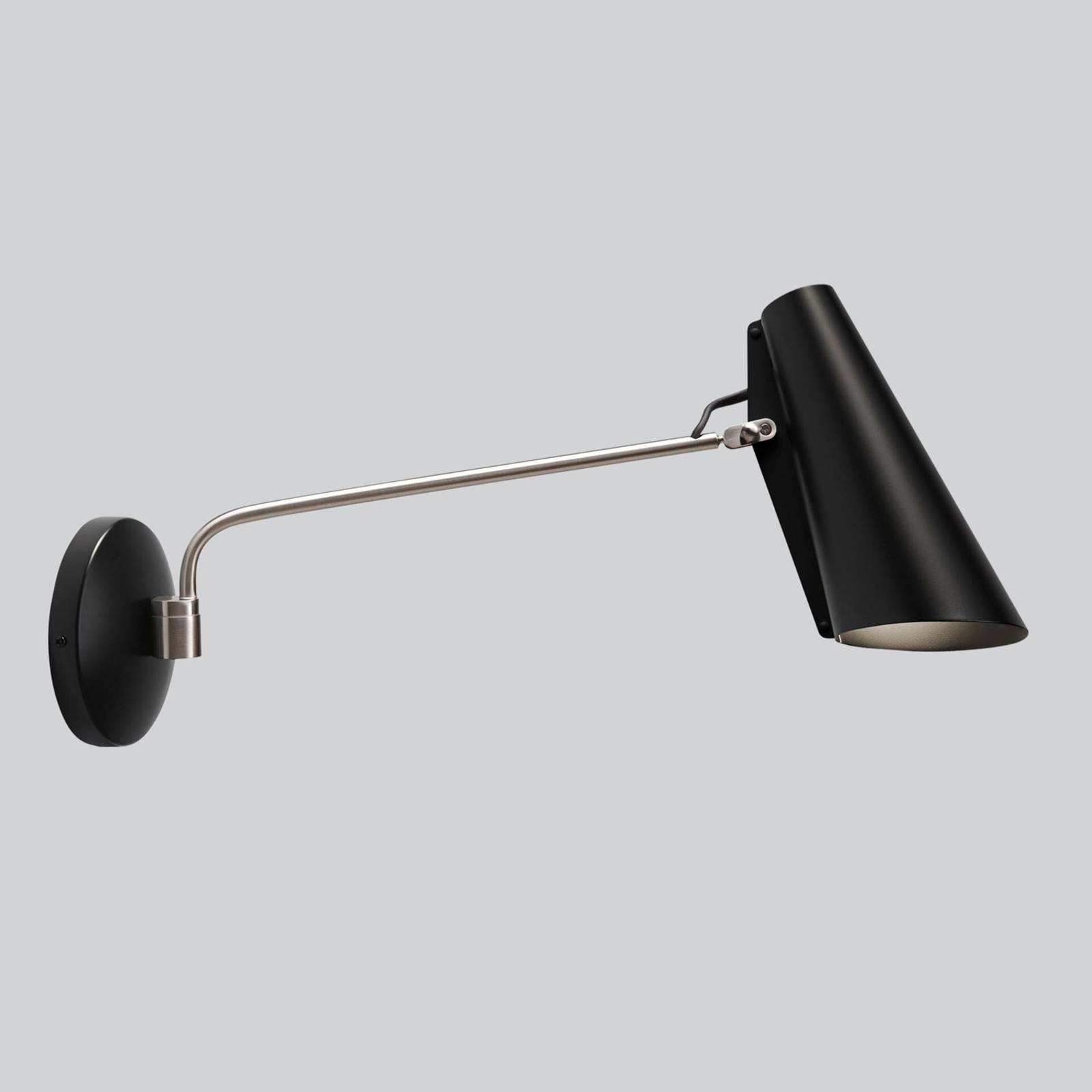 Northern Birdy Wandlampe 53cm schwarz/stahl von Northern