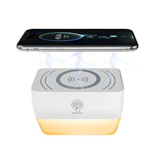 Northpoint LED Steckdosen Nachtlicht mit Farbwechselfunktion stufenlos dimmbar per Touch Dimmer induktive Ladeschale für Smartphones von Northpoint