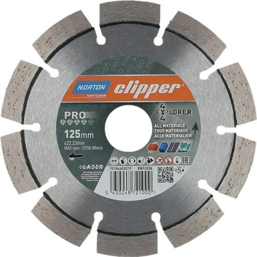 Norton Clipper Diamanttrennscheibe 4x4 Explorer D.125mm Bohr.22,23mm Norton Clipper Diamanttrennscheibe 4x4 Explorer D.125mm Bohr.22,23mm von Norton Clipper