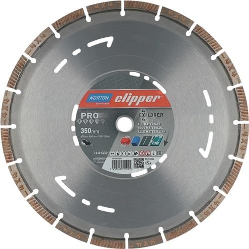 Norton Clipper Diamanttrennscheibe 4x4 Explorer D.350mm Bohr.20mm Seg.-B.3,2mm Norton Clipper Diamanttrennscheibe 4x4 Explorer D.350mm Bohr.20mm Seg.-B.3,2mm von Norton Clipper