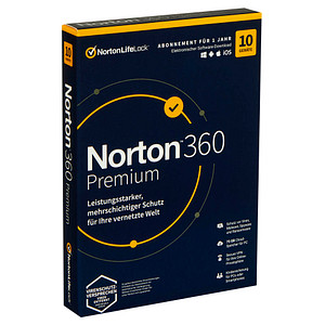 Norton 360 Premium Sicherheitssoftware Vollversion (PKC) von Norton