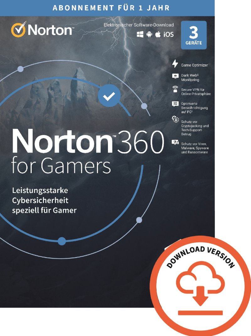 Norton 360 for Gamers - 1 Jahr von Norton