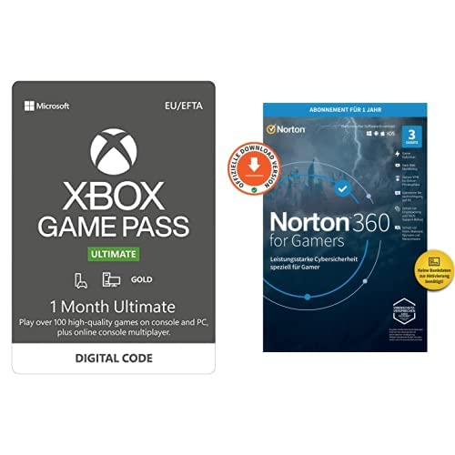 Norton 360 for Gamers 2021 | 3-Geräte Norton Gamers + Xbox Game Pass Ultimate | 1 Monate Mitgliedschaft | Xbox/Win 10 PC - Download Code Norton 360 for Gamers 2021 | 3-Geräte Norton Gamers + Xbox Game Pass Ultimate | 1 Monate Mitgliedschaft | Xbox/Win 10 PC - Download Code von Norton