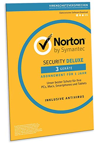 Norton Security Deluxe 2019 | 3 Geräte | 1 Jahr | PC/Mac/iOS/Android | Download, Aktivierungscode in Frustfreier Verpackung von NortonLifeLock