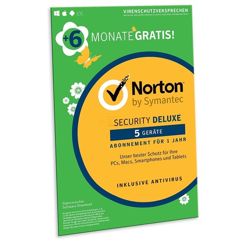 Norton Security Deluxe 3.0 Vollversion ESD Limited Edition 5 Geräte 18 Monate (Downloa Norton Security Deluxe 3.0 Vollversion ESD Limited Edition 5 Geräte 18 Monate (Downloa von NortonLifeLock
