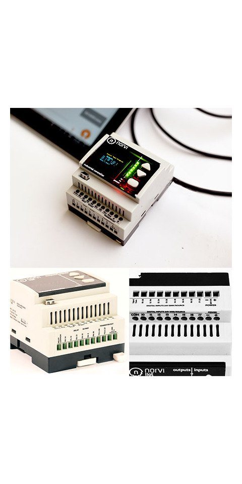 Norvi NORVI-IIOT-AE01-R (ESP32-WROOM32 / 8x Digital In-, 6x Relay outputs, 2 Computer-Adapter von Norvi