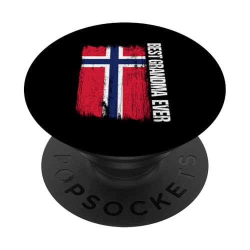 Best Grandma Ever Norwegische Flagge Norwegen Großmutter tragen PopSockets Klebender PopGrip Best Grandma Ever Norwegische Flagge Norwegen Großmutter tragen PopSockets Klebender PopGrip von Norway Flag Design Norwegian Roots Pride