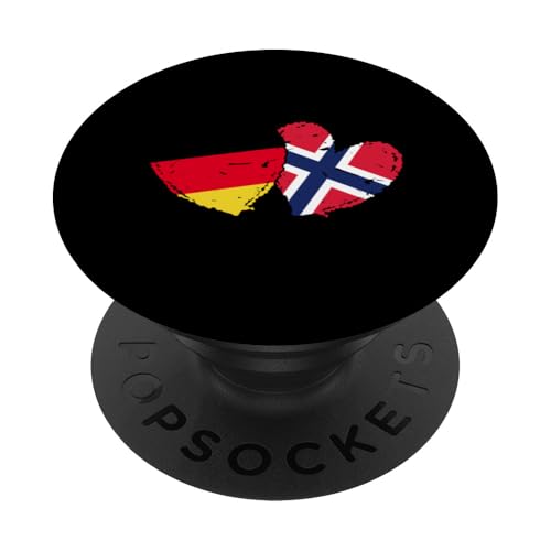 Deutschland Norwegen Flagge Herzen Deutsch Norwegisches Erbe PopSockets Klebender PopGrip Deutschland Norwegen Flagge Herzen Deutsch Norwegisches Erbe PopSockets Klebender PopGrip von Norway Flag Design Norwegian Roots Pride