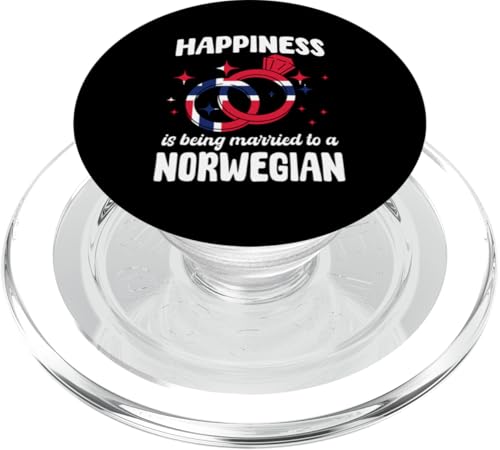 Happiness Is Being Married To A Norweger PopSockets PopGrip für MagSafe Happiness Is Being Married To A Norweger PopSockets PopGrip für MagSafe von Norway Flag Design Norwegian Roots Pride