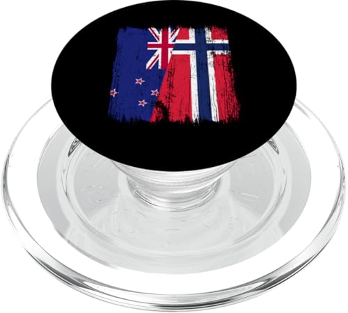 Neuseeland Norwegen Halbflagge Neuseeland Norwegische Vorfahren PopSockets PopGrip für MagSafe Neuseeland Norwegen Halbflagge Neuseeland Norwegische Vorfahren PopSockets PopGrip für MagSafe von Norway Flag Design Norwegian Roots Pride