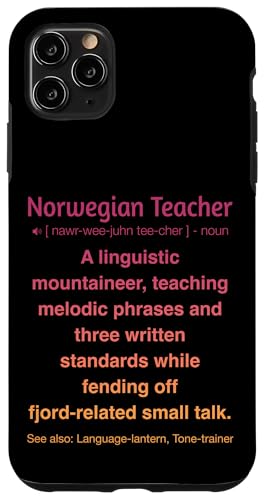 Norwegischlehrer Hülle für iPhone 11 Pro Max von Norwegian Teacher Gifts & Tees
