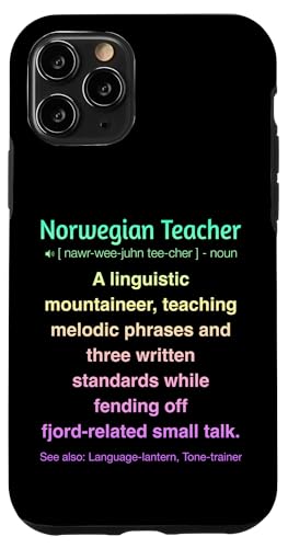 Norwegischlehrer Hülle für iPhone 11 Pro von Norwegian Teacher Gifts & Tees