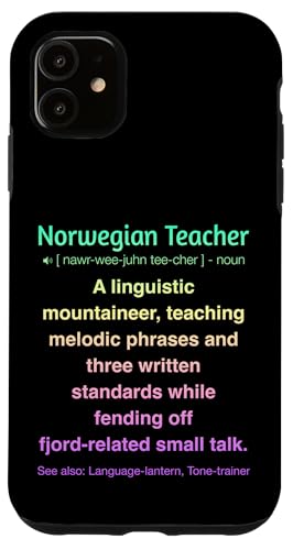 Norwegischlehrer Hülle für iPhone 11 von Norwegian Teacher Gifts & Tees