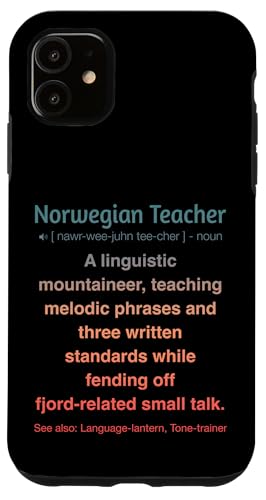 Norwegischlehrer Hülle für iPhone 11 von Norwegian Teacher Gifts & Tees