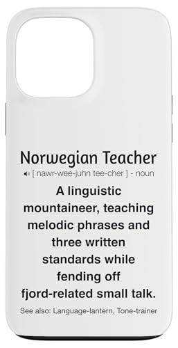 Norwegischlehrer Hülle für iPhone 13 Pro Max von Norwegian Teacher Gifts & Tees
