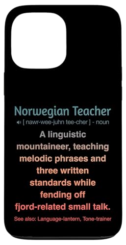 Norwegischlehrer Hülle für iPhone 13 Pro Max von Norwegian Teacher Gifts & Tees