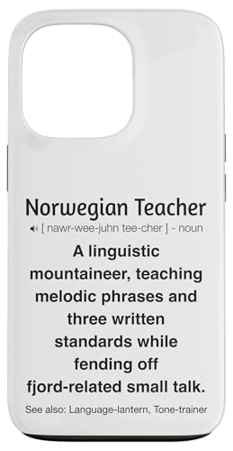 Norwegischlehrer Hülle für iPhone 13 Pro von Norwegian Teacher Gifts & Tees