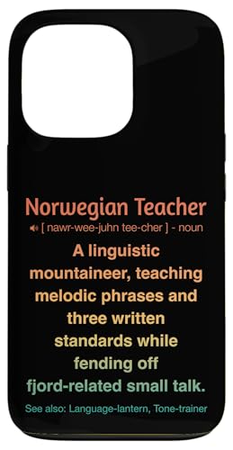 Norwegischlehrer Hülle für iPhone 13 Pro von Norwegian Teacher Gifts & Tees