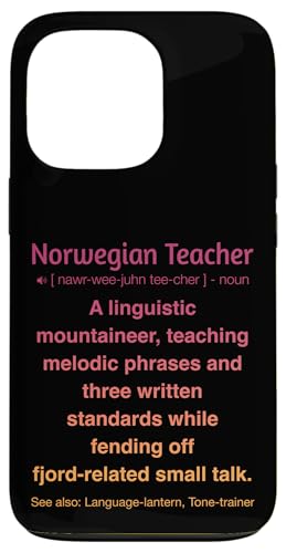 Norwegischlehrer Hülle für iPhone 13 Pro von Norwegian Teacher Gifts & Tees
