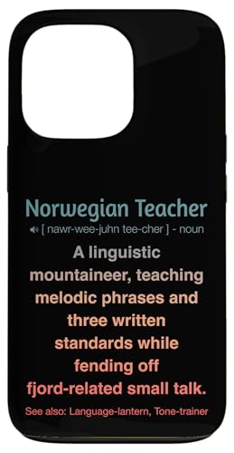 Norwegischlehrer Hülle für iPhone 13 Pro von Norwegian Teacher Gifts & Tees