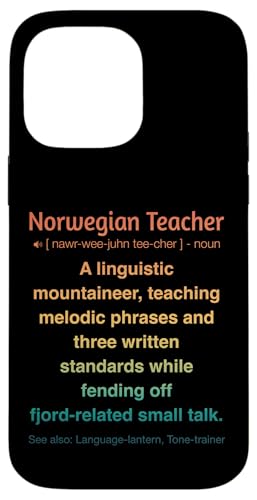Norwegischlehrer Hülle für iPhone 14 Pro Max von Norwegian Teacher Gifts & Tees