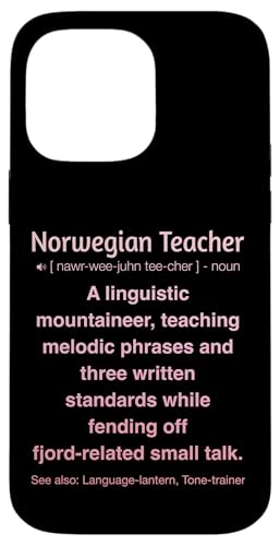 Norwegischlehrer Hülle für iPhone 14 Pro Max von Norwegian Teacher Gifts & Tees