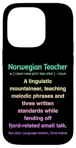 Norwegischlehrer Hülle für iPhone 14 Pro von Norwegian Teacher Gifts & Tees