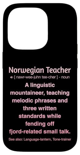 Norwegischlehrer Hülle für iPhone 14 Pro von Norwegian Teacher Gifts & Tees