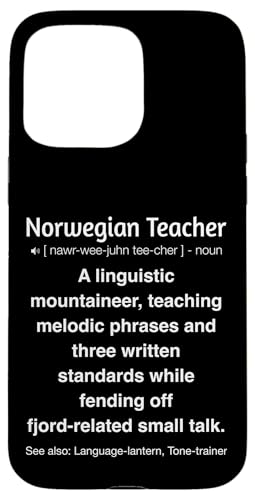 Norwegischlehrer Hülle für iPhone 15 Pro Max von Norwegian Teacher Gifts & Tees
