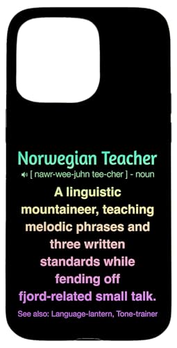 Norwegischlehrer Hülle für iPhone 15 Pro Max von Norwegian Teacher Gifts & Tees