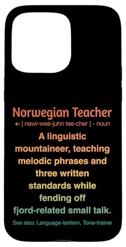 Norwegischlehrer Hülle für iPhone 15 Pro Max von Norwegian Teacher Gifts & Tees