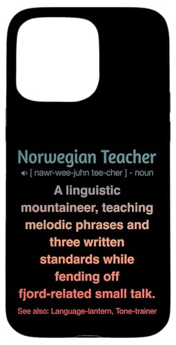 Norwegischlehrer Hülle für iPhone 15 Pro Max von Norwegian Teacher Gifts & Tees