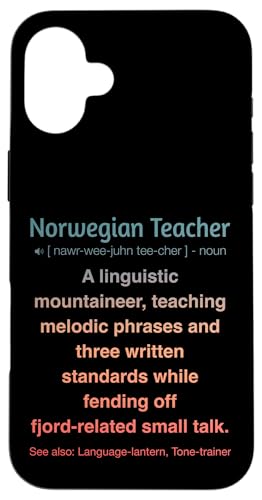 Norwegischlehrer Hülle für iPhone 16 Plus von Norwegian Teacher Gifts & Tees