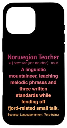 Norwegischlehrer Hülle für iPhone 16 Pro Max von Norwegian Teacher Gifts & Tees