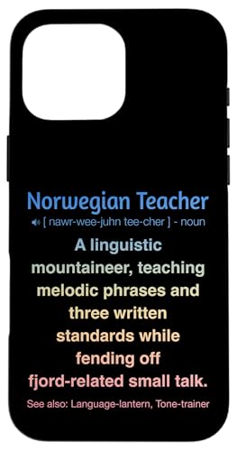 Norwegischlehrer Hülle für iPhone 16 Pro Max von Norwegian Teacher Gifts & Tees
