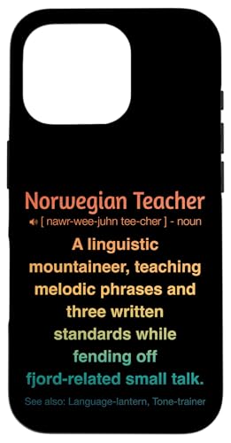 Norwegischlehrer Hülle für iPhone 16 Pro von Norwegian Teacher Gifts & Tees