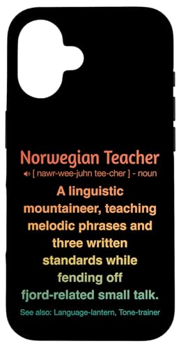 Norwegischlehrer Hülle für iPhone 16 von Norwegian Teacher Gifts & Tees