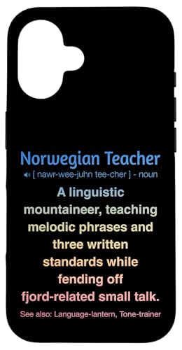 Norwegischlehrer Hülle für iPhone 16 von Norwegian Teacher Gifts & Tees