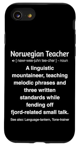 Norwegischlehrer Hülle für iPhone SE (2020) / 7 / 8 von Norwegian Teacher Gifts & Tees