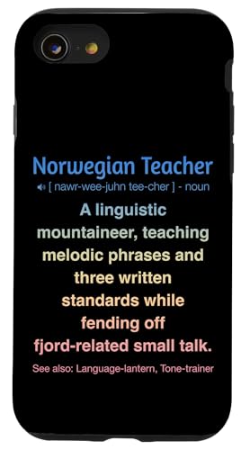 Norwegischlehrer Hülle für iPhone SE (2020) / 7 / 8 von Norwegian Teacher Gifts & Tees