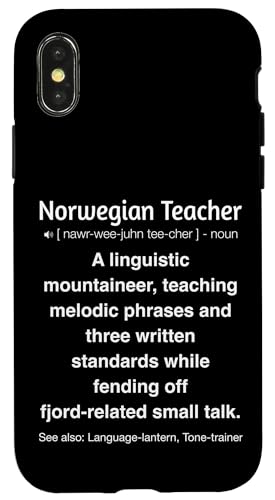 Norwegischlehrer Hülle für iPhone X/XS von Norwegian Teacher Gifts & Tees