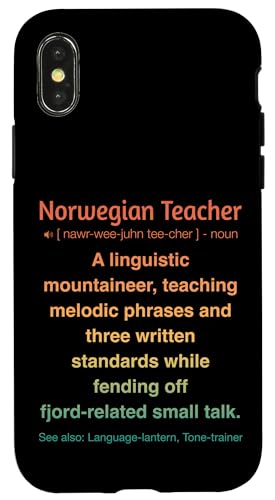Norwegischlehrer Hülle für iPhone X/XS von Norwegian Teacher Gifts & Tees
