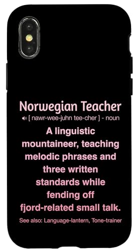 Norwegischlehrer Hülle für iPhone X/XS von Norwegian Teacher Gifts & Tees