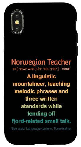 Norwegischlehrer Hülle für iPhone X/XS von Norwegian Teacher Gifts & Tees