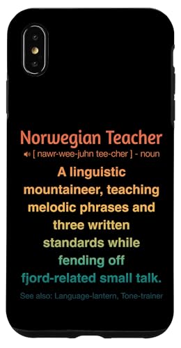 Norwegischlehrer Hülle für iPhone XS Max von Norwegian Teacher Gifts & Tees