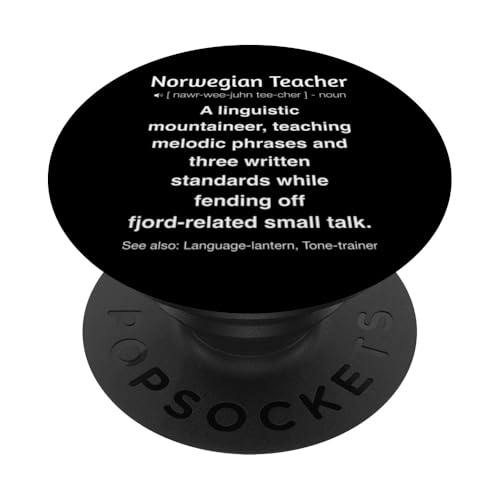 Norwegischlehrer PopSockets Klebender PopGrip Norwegischlehrer PopSockets Klebender PopGrip von Norwegian Teacher Gifts & Tees