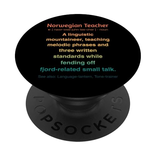 Norwegischlehrer PopSockets Klebender PopGrip Norwegischlehrer PopSockets Klebender PopGrip von Norwegian Teacher Gifts & Tees