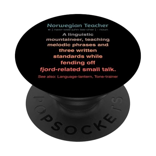 Norwegischlehrer PopSockets Klebender PopGrip von Norwegian Teacher Gifts & Tees