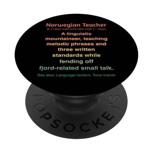 Norwegischlehrer PopSockets Klebender PopGrip Norwegischlehrer PopSockets Klebender PopGrip von Norwegian Teacher Gifts & Tees